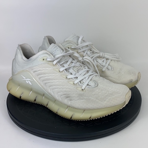 Reebok Zig Kinetica White Athletic Running Shoes EH2814 Women's Size 8 - Picture 3 of 12